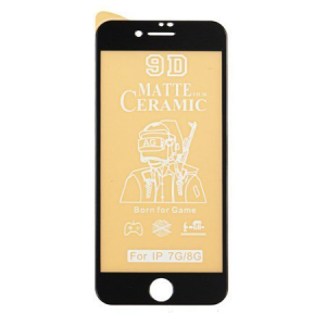 Folii Protectie - Folie sticla iPhone 7 Plus , iPhone 8 Plus, Negru Full Glue, 5D