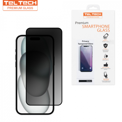 Folii Protectie - Folie Sticla Privacy iPhone iPhone 15 Pro 6,1" Premium,