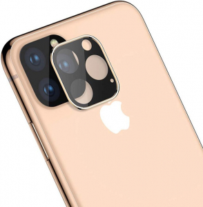 Accesorii - Folie sticla protectie camera iPhone 11 Pro MAX GOLD