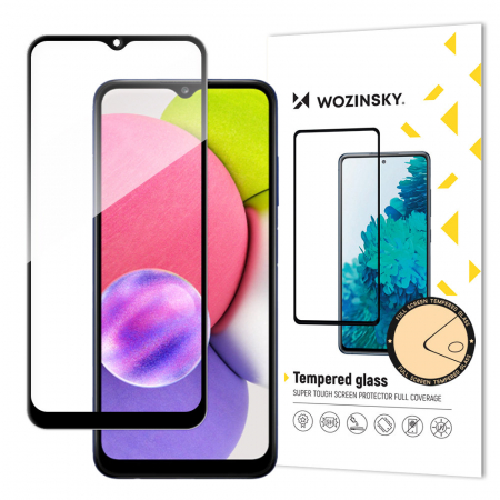 Folii Protectie - Folie Sticla Samsung A03s Full Glue Wozinsky