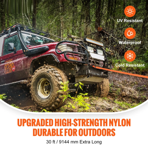 Frânghie cinetică off-road 9,14 m, 25,4 mm | Moka GSM [1]