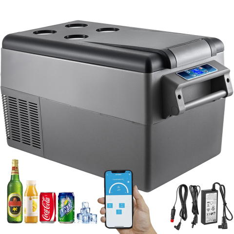 Casa si Gradina - Frigider auto cu compresor 35L portabil 12V 24V pentru TIR camion camping și autorulotă