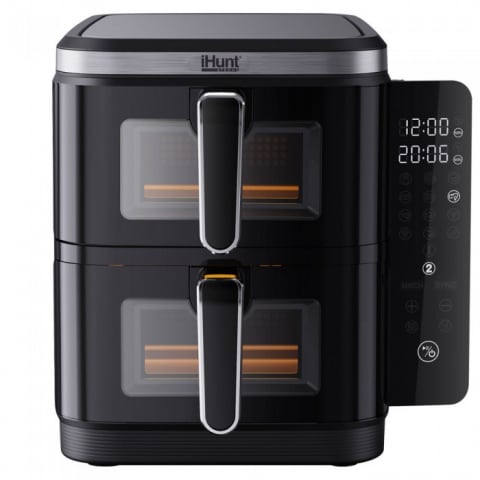 Friteuza cu aer cald - iHunt Bro Air Fryer 11L Dual Stack – friteuză cu aer cald și două zone independente