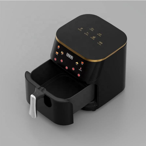 Friteuza cu aer cald 10L, XXL Digital Air Fryer, Gatire fara ulei, 2400 W, 6 programe presetate, Afisaj digital, Negru [3]