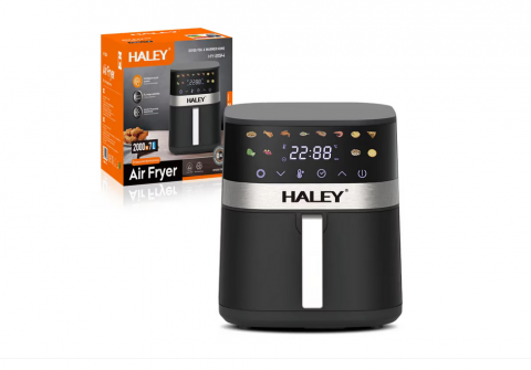Friteuza cu aer cald Haley XXL Digital Air Fryer, Gatire fara ulei, 2000 W, 7L, 1,4kg, 8 programe presetate, Afisaj digital, Negru [2]