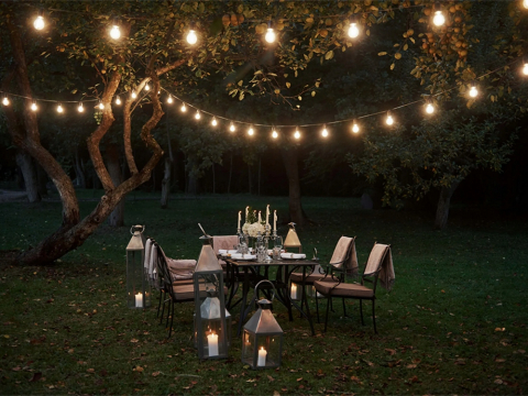 Ghirlanda luminoasă 20 m cu 20 becuri LED IP44 [1]