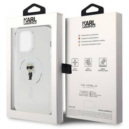 Husa iPhone 15 Pro Max Karl Lagerfeld IML Ikonik MagSafe [2]