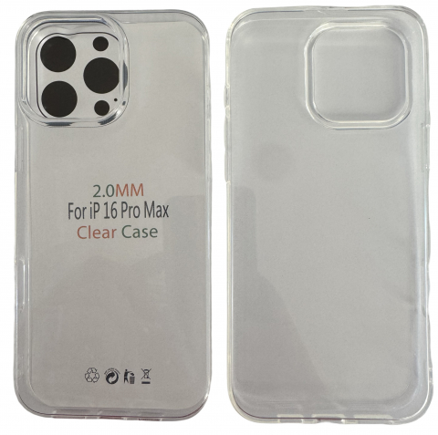 Accesorii - Husa pentru iPhone 16 Pro Max 6,9" , transparenta , 2mm,