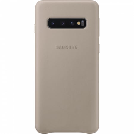 Husa Piele pentru Samsung Galaxy S10 G973f, Gray [0]