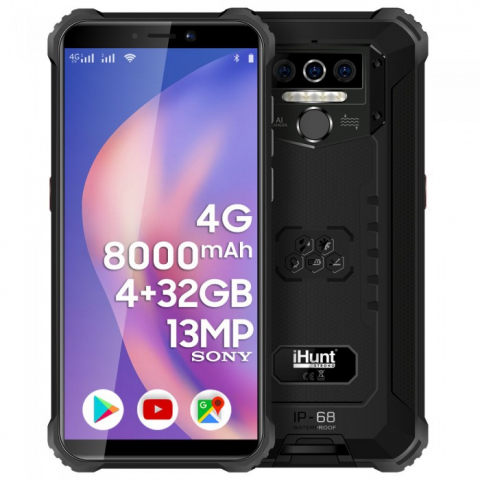 Telefoane Mobile - iHunt TITAN P8000 PRO  black, Telefon Mobil