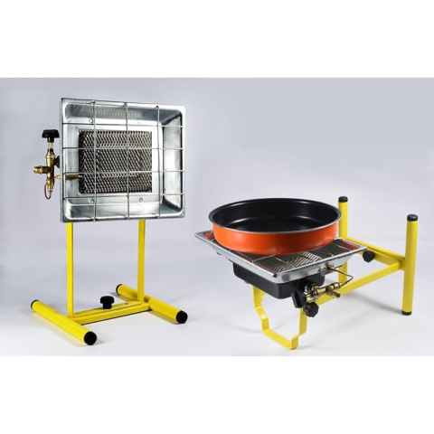 Incalzitoare - Încălzitor ceramic pe gaz GPL Ztools 914, 3500 W, cu suport
