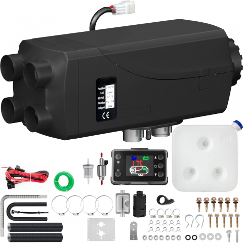 Incalzitoare, calorifere electrice - Incalzitor stationar, sirocou 12V   ,Incalzitor aer pe motorina , 8KW,cu 4 Iesiri