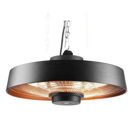 Incalzitoare, calorifere electrice - Incalzitor cu montare pe tavan 2000W, fara telecomanda, cu intrerupator, IP44, lampa cu halogen / Incalzitor terasa