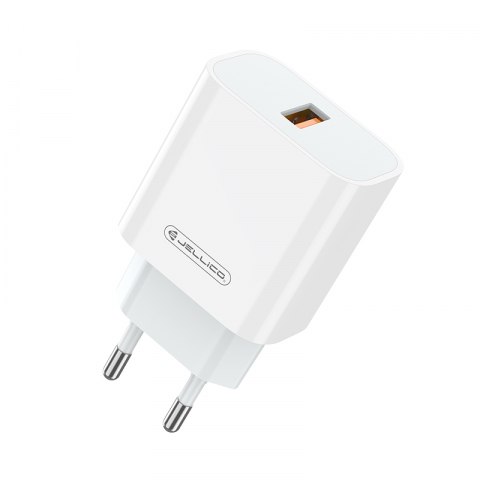 Incarcator USB A, PD 22.5W,  AK165, White QC3.0 [2]