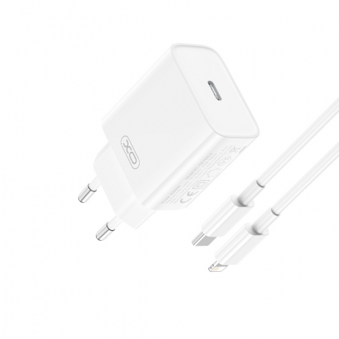 Samsung incarcatoare - Incarcator iPhone cu Cablu Lighting, 20W, PD QC, XO CE15