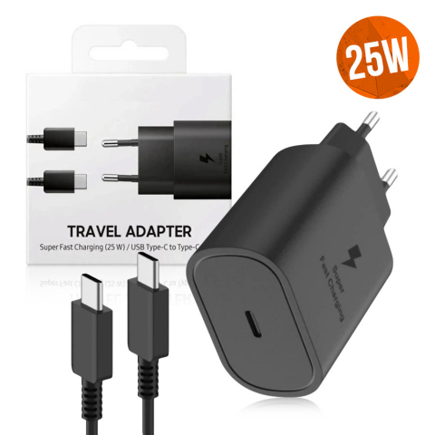 Samsung incarcatoare - Incarcator iPhone iphone 15 / Samsung  / Xiaomi  , Cu cablu Type C PD 25W, NEGRU