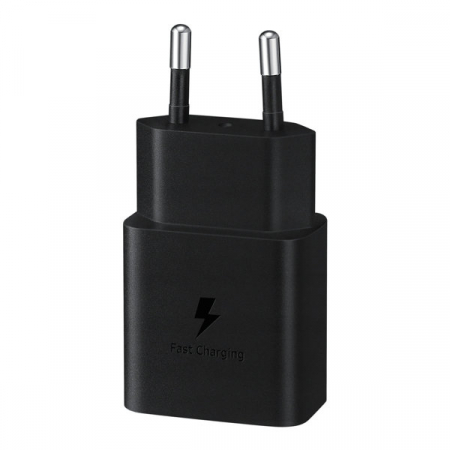 Incarcator retea Samsung USB wall charger Type C 15W PD AFC + USB Type C cable black (EP-T1510XBEGEU) [2]