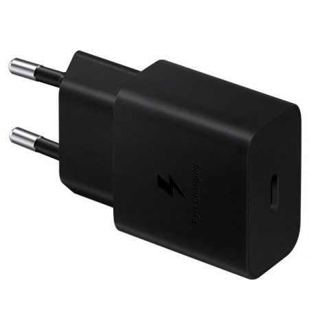 Incarcator retea Samsung USB wall charger Type C 15W PD AFC + USB Type C cable black (EP-T1510XBEGEU) [1]