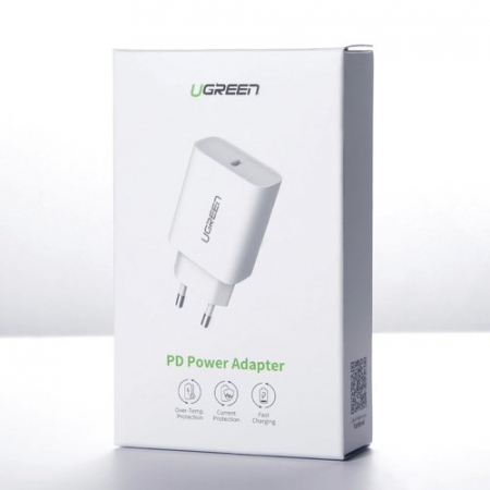 Incarcator retea Încărcător USB C Type C Ugreen USB charger Power Delivery 3.0 Quick Charge 4.0+ 20W 3A white [3]