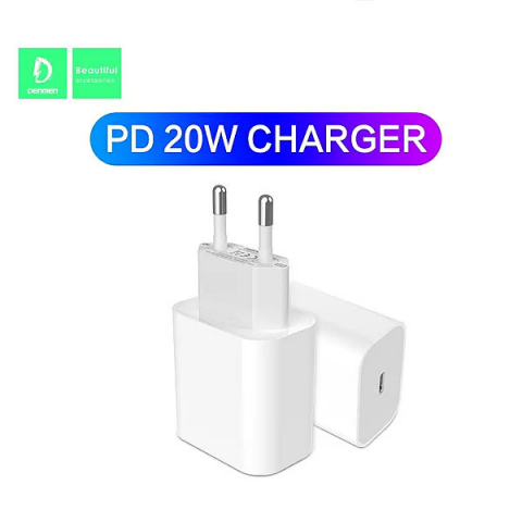 Încărcător Denmen DC06 20 W PD Type-C alb cu cablu Type-C [2]