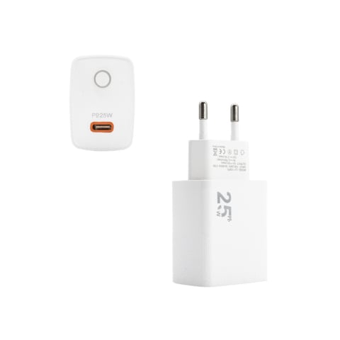 Incarcatoare Type C USB C - Încărcător USB Type-C 25W Power Delivery Alb pentru iPhone Samsung Xiaomi