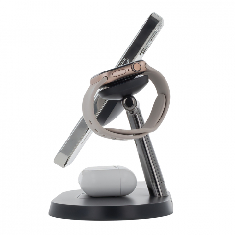 Incarcator Wireless iPhone MagSafe Statie incarcare ,Maxlife MXWC-03 3in1 [1]