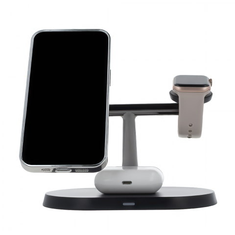 Incarcator Wireless iPhone MagSafe Statie incarcare ,Maxlife MXWC-03 3in1 [3]