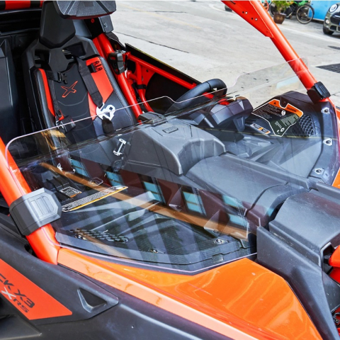 Parbriz Half Windshield Can-Am Maverick X3 policarbonat clar/fumuriu montaj rapid