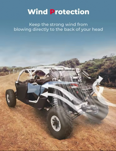 Inchideri spate Canam Maverick x3 2017-2024 , Geam spate MAVERICK X3, inchidere cabina [2]