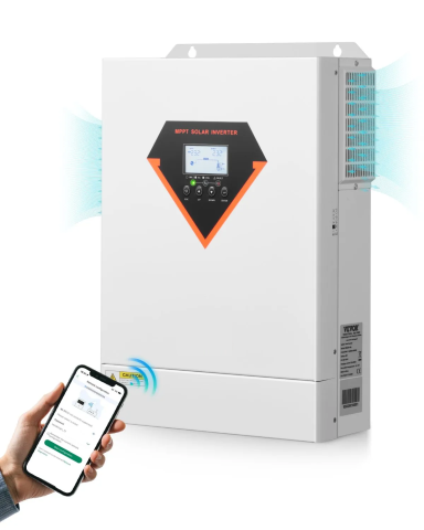 Invertor solar - invertor-solar-hibrid-6000w-mppt-120a-sinus-pur-230v