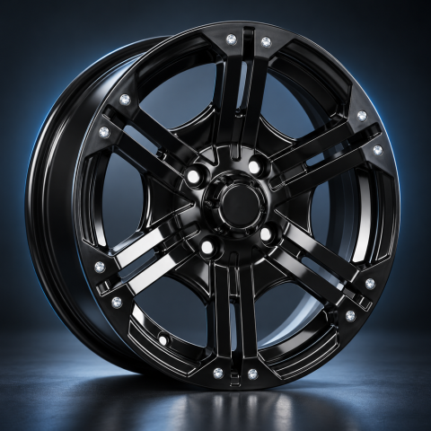 Jante Can Am - Jantă ATV R12 12x7 4x137 Can-Am și QJMotor – Neagră