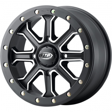 Set 4 buc Jante Polaris 4x156 R14 si R15 5+2 (+40mm) NEGRU MAT / Jante 4x136, jante polaris / [1]
