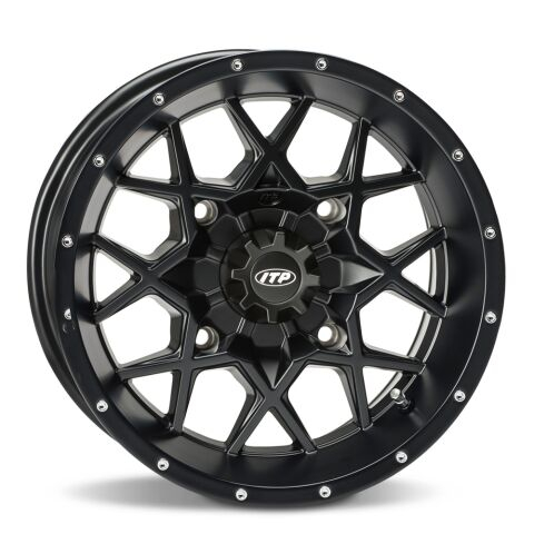Jante - Jantă ITP Hurricane 12x7 4x110 ET 5+2 R12 Negru Mat | 1228627536B | Moka GSM