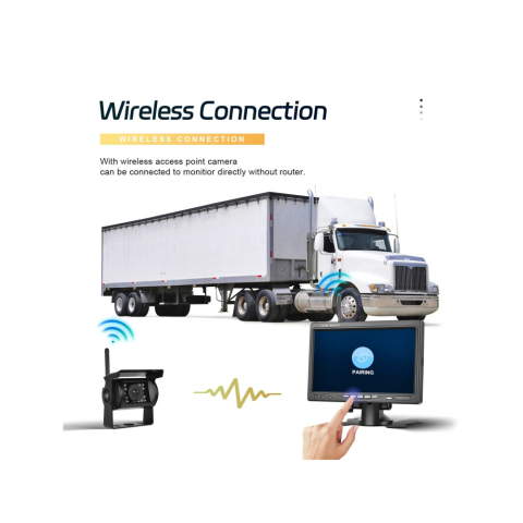 Kit Cameră Wireless Față și Spate 1080P cu Monitor 7 Inch pentru TIR și Utilaje [2]