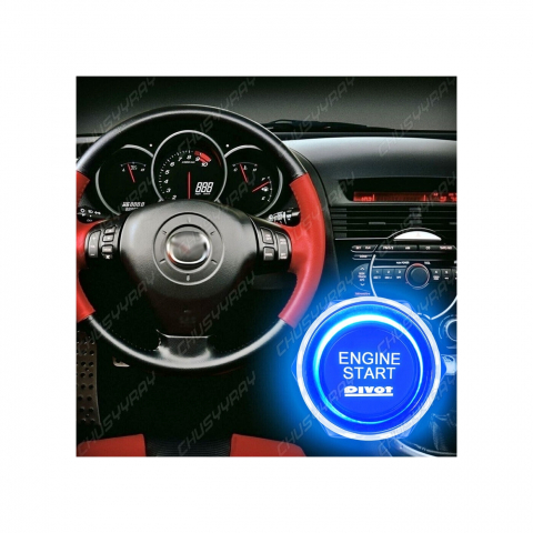 Auto - Kit buton pornire motor autoturism cu iluminare 12V