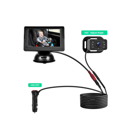 Kit Cameră Auto Bebeluși cu Monitor 4.3 Inch pentru Mașină [6]