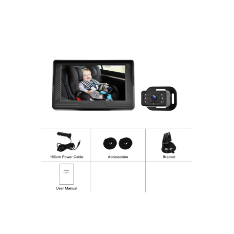 Kit Cameră Auto Bebeluși cu Monitor 4.3 Inch pentru Mașină [5]