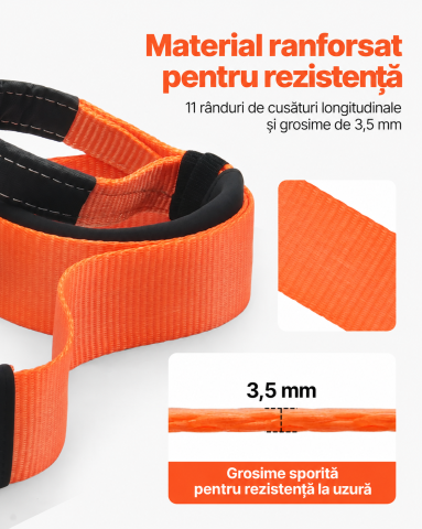 Kit chingă tractare off-road 6,1 m cu ocheți | Moka GSM [1]