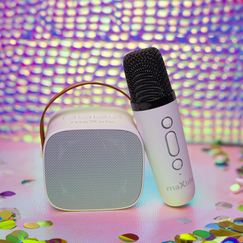 Kit Karaoke Maxlife Bluetooth karaoke speaker MXKS-100 white [5]