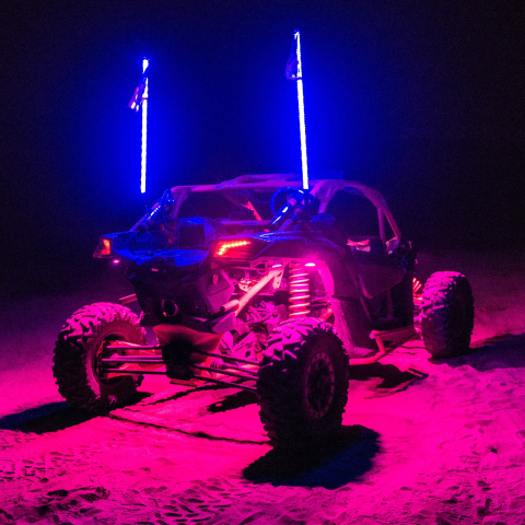 Kit lumini sub masina, Rock Lights, 8 module, cu aplicatie telefon si telecomanda , Maverick, Rzr, Can am, Polaris, Cf Moto, Segway [1]