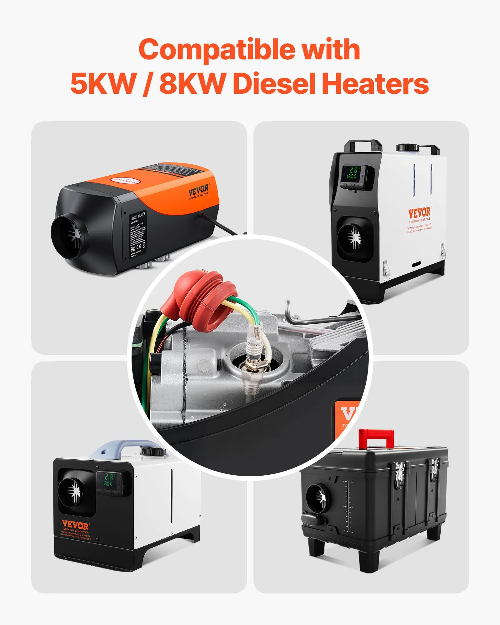 Kit reparatie incalzitor diesel 5kW 8kW bujie incandescenta 8V [2]