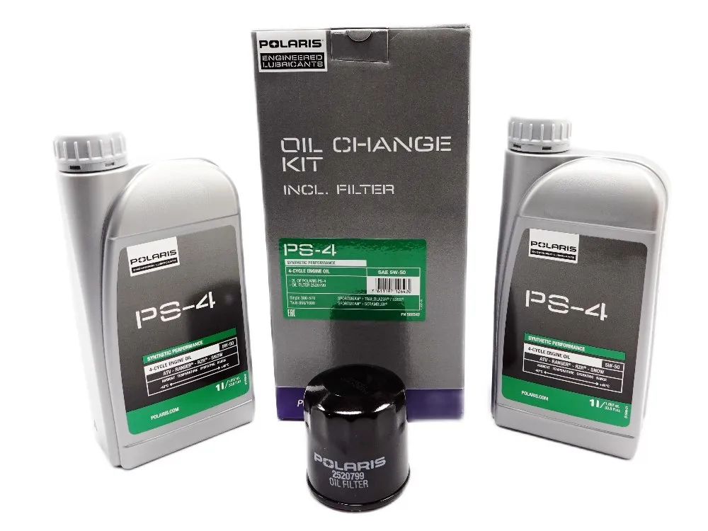 Ulei motor , grup - Kit revizie Ulei Motor PS-4 Polaris Synthetic si Filtru ulei , SAE 5W-50, 2520799