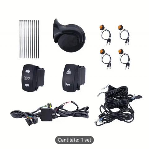 Kit Semnalizare - Kit semnalizare , atv , ssv, can am, polaris, segway, cf moto, Sistem semnalizare, buton , maverick, claxon
