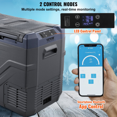 Ladă Frigorifică Auto Portabilă 39L cu Compresor Dual Zone, 12V/24V/230V, -20°C până la +20°C, Display LED [2]