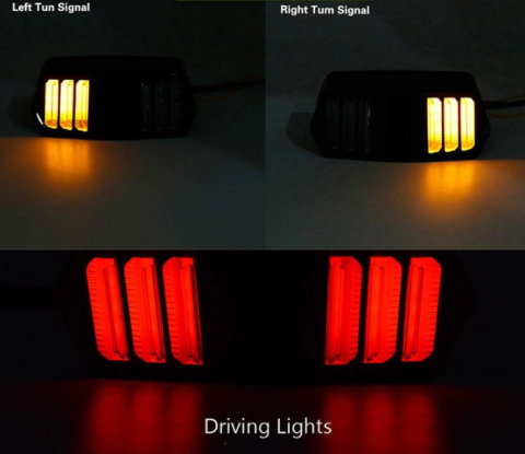 Lampă Spate LED Universală Moto ATV UTV SSV Stop Poziție Semnalizare 12V [2]
