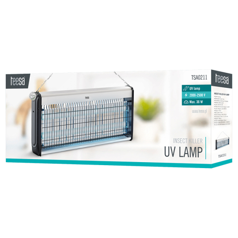 Lampă UV anti insecte profesională 36W cu 2 tuburi UV pentru țânțari și muște 150 mp [5]