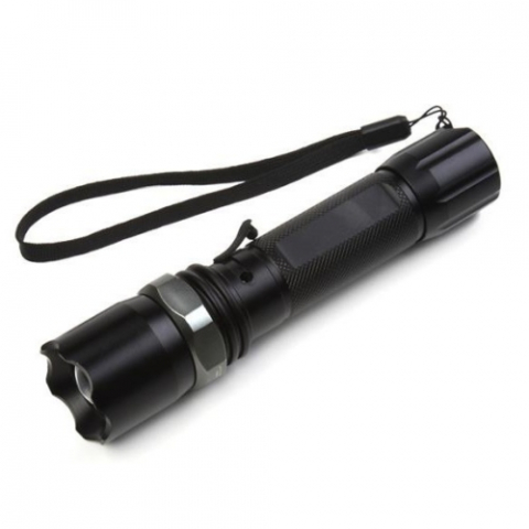 Lanterne - Lanterna LED CREE Q5 5W, 250 lumeni, Pana la 300 metri, CREE Q5, Pulse, Zoom, Negru