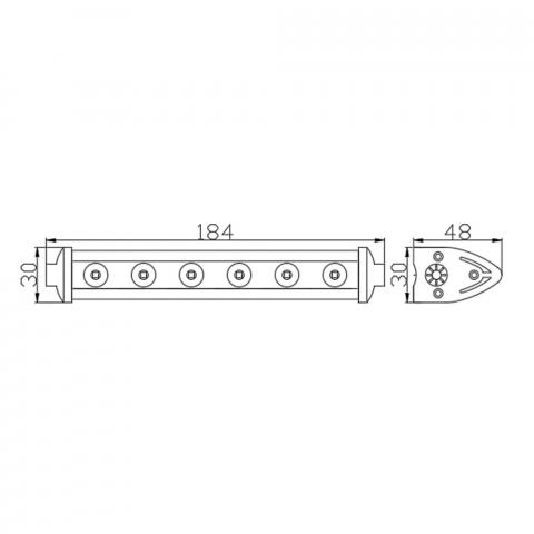 Ledbar offroad 18cm Led/ Proiector Led  Bara Led/ Proiector Led Led bar atv [1]