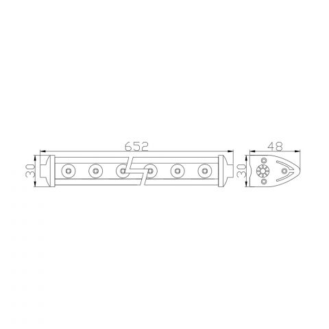 Ledbar offroad 65cm 72w Led/ Proiector Led  Bara Led/ Proiector Led Led bar atv [2]