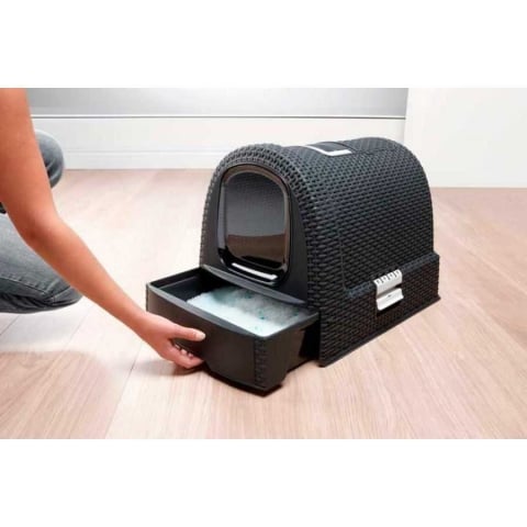 Litiera cu usa batanta, antracit, 51x38x40 cm, Strend Pro Premium [2]